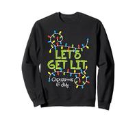 Divertida Camisa Let's Get Lit Christmas In July Summer Lights Sudadera