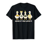 Divertida Camisa Pi Day Silly Goose Que Toca la bocina si amas a Pi 3.14 Camiseta