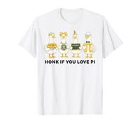 Divertida Camisa Pi Day Silly Goose Que Toca la bocina si amas a Pi 3.14 Camiseta