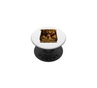 Divertida Camiseta con Estampado de león y Gato Fear Absolutely Nothing PopSockets PopGrip Adhesivo