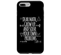 Divertida camiseta con estampado de profesor Dear Math Solve Your Own Problems Carcasa para iPhone 7 Plus/8 Plus