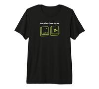 Divertida Camiseta con Estampado de ruptura «Me When I See My Ex» de Control Z Camiseta Premium