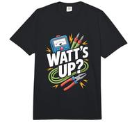 Divertida Camiseta con Humor de Electrician Watt's Up Comfort Colors Adult Heavyweight T-Shirt
