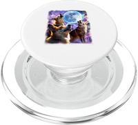 Divertida Camiseta Corgi Howling at The Moon Tshirt Gag Gifts PopSockets PopGrip para MagSafe