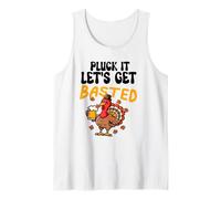 Divertida Camiseta de Acción de Gracias con Texto en inglés Pluck It Let's Camiseta sin Mangas