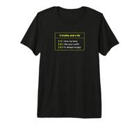 Divertida Camiseta de Fiesta de Oficina con Dos verdades y una Mentira Camiseta Premium