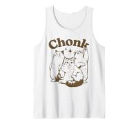 Divertida camiseta de gato Chonk - Linda camiseta de gato gordo Camiseta sin Mangas