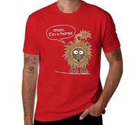 Divertida camiseta de juego de palabras de animales, camiseta humorística de Moo I'm A Horse para hombres, mujeres y niños, linda camisa de vaca y caballo, ropa de regalo para amantes de los animales