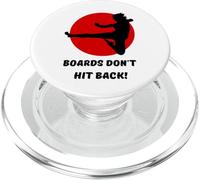 Divertida Camiseta de Karate. Las Tablas no golpean hacia atrás, Patada de Karate voladora PopSockets PopGrip para MagSafe