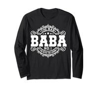 Divertida Camiseta de Regalo árabe para papá de Baba The Man, The Myth The Legend Manga Larga