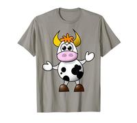 Divertida camiseta de vaca, diseño de vaca de dibujos animados Camiseta