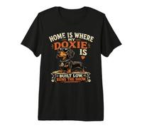 Divertida Camiseta Doxie Dog Built Low Runs The Show Dachshund Camiseta Premium