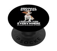 Divertida Camiseta Jack Russell Terrier Gassi para dueños de PopSockets PopGrip Adhesivo