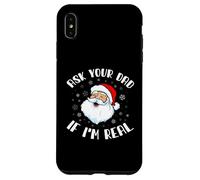 Divertida Camiseta navideña de Papá Noel pregúntale a tu papá si Soy Carcasa para iPhone XS MAX