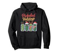 Divertida Camiseta navideña Pickle Jar Jolly Veggie de Pickled Holidays Sudadera con Capucha