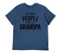 Divertida camiseta para abuelo My Favorite People Call Me Grandpa para hombre, Navy-style, L