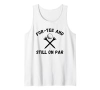 Divertida Camiseta para Golfista con Forma de tee y todavía a la par para Cumplir 40 años Camiseta sin Mangas