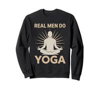 Divertida Camiseta Real Men Do Yoga para Hombres y niños Yoga Pose Meditación Sudadera