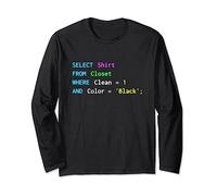 Divertida camiseta SQL para programadores SQL, administradores de DBA y DB Manga Larga