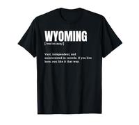 Divertida Camiseta Wyoming Definition State Camiseta