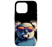 Divertida cara de koala con gafas de sol para niños y niñas Carcasa para iPhone 16 Pro