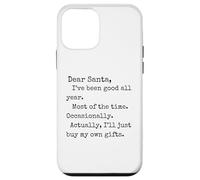 Divertida Carta de Navidad, Querido Papá Noel, te he portado Bien Todo el año Carcasa para iPhone 12 Mini