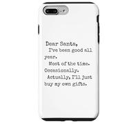 Divertida Carta de Navidad, Querido Papá Noel, te he portado Bien Todo el año Carcasa para iPhone 7 Plus/8 Plus