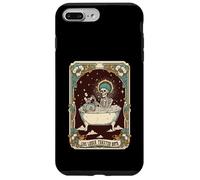 Divertida carta de tarot con forma de esqueleto, meme, tostadora, baño, de Live Laugh Carcasa para iPhone 7 Plus/8 Plus