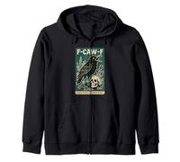 Divertida Carta de Tarot F-Caw-F and Have A Nice Day Black Crow Sudadera con Capucha