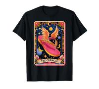 Divertida carta de tarot retro de Flying Chancla, cultura hispánica Camiseta