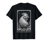 Divertida Carta de Tarot The Future Nugget Chicken Farm Farmer Camiseta