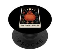 Divertida Carta de Tarot The Future Nugget Chicken Farm Farmer PopSockets PopGrip Adhesivo