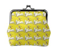 Divertida cartera de viaje minimalista con estampado de pelícano, pequeña bolsa de almacenamiento para viajes de senderismo y excursiones al aire libre, Black, Talla única, Bolsa para monedas