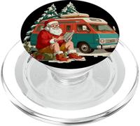 Divertida celebración de Navidad en Disfraz de vehículo de Camping PopSockets PopGrip para MagSafe