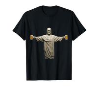 Divertida Cerveza Cristo Redentor Beber Bar Fiesta Humor Regalo Camiseta