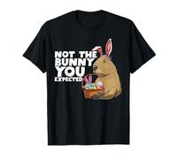 Divertida cesta de conejo de Pascua Capybara huevos lindos Camiseta