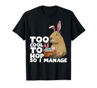 Divertida cesta de conejo de Pascua Capybara huevos lindos Camiseta