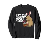 Divertida cesta de conejo de Pascua Capybara huevos lindos Sudadera