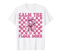 Divertida Chica Flamenca, mamá, Coqueta Rosa, Calma al rebaño Camiseta
