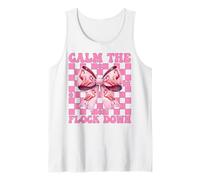 Divertida Chica Flamenca, mamá, Coqueta Rosa, Calma al rebaño Camiseta sin Mangas