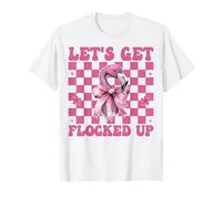 Divertida Chica Flamenca mamá Coqueta Rosa Vamos a encerrarnos Camiseta