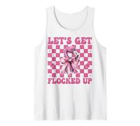 Divertida Chica Flamenca mamá Coqueta Rosa Vamos a encerrarnos Camiseta sin Mangas