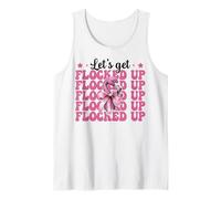 Divertida Chica Flamenca mamá Coqueta Rosa Vamos a encerrarnos Camiseta sin Mangas