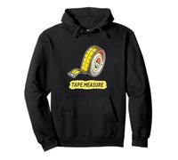 Divertida cinta métrica arte gráfico Sudadera con Capucha