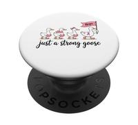 Divertida Cinta Rosa sobre el cáncer de Mama, Solo una Esperanza de gallina PopSockets PopGrip Adhesivo