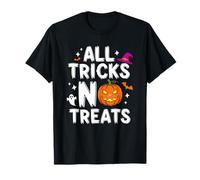 Divertida Cita de Halloween Todos los Trucos No Treats Espeluznante Octubre Camiseta