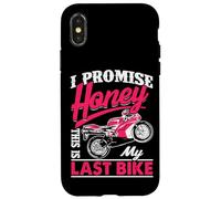 Divertida Cita de Motocicleta I Promise Honey This Is My Last Bike Carcasa para iPhone X/XS