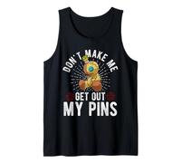 Divertida cita de muñeca vudú Don't Make Me Get Out My Pins Ocult Camiseta sin Mangas