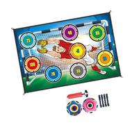 Divertida colección de actividades de fútbol con tablero grande y 2 esferas, ideal para el desarrollo de habilidades en interiores y exteriores, portería de fútbol plegable para niños