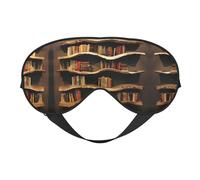 Divertida colección de estantes para libros y máscara de ojos de doble cara con estampado de escalera, bloqueo suave y ligero para mejorar la calidad del sueño